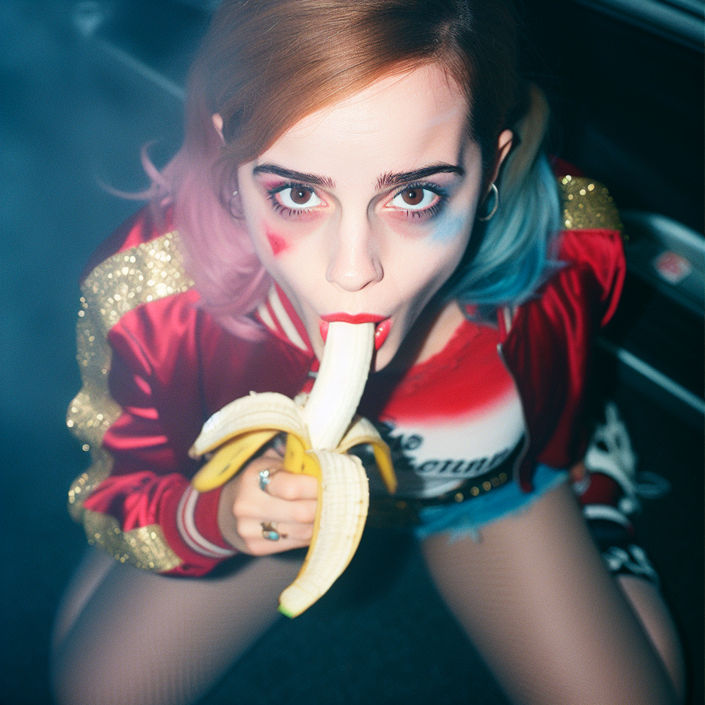 HVWVJjru Emma Watson as Harley Quinn banana gens 30.png